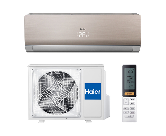 Haier AS12NS6ERA-G/1U12BS3ERA Lightera Inverter Gold сплит-система настенного типа, изображение 4